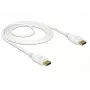 Cable DisplayPort DeLOCK 85509 1,5 m Blanco