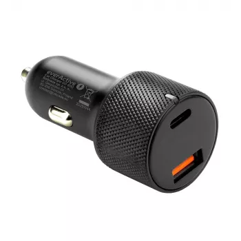 Cargador de coche everActive CC-50Q QC3.0 75W con soporte Quick Charge 3.0 y puertos USB