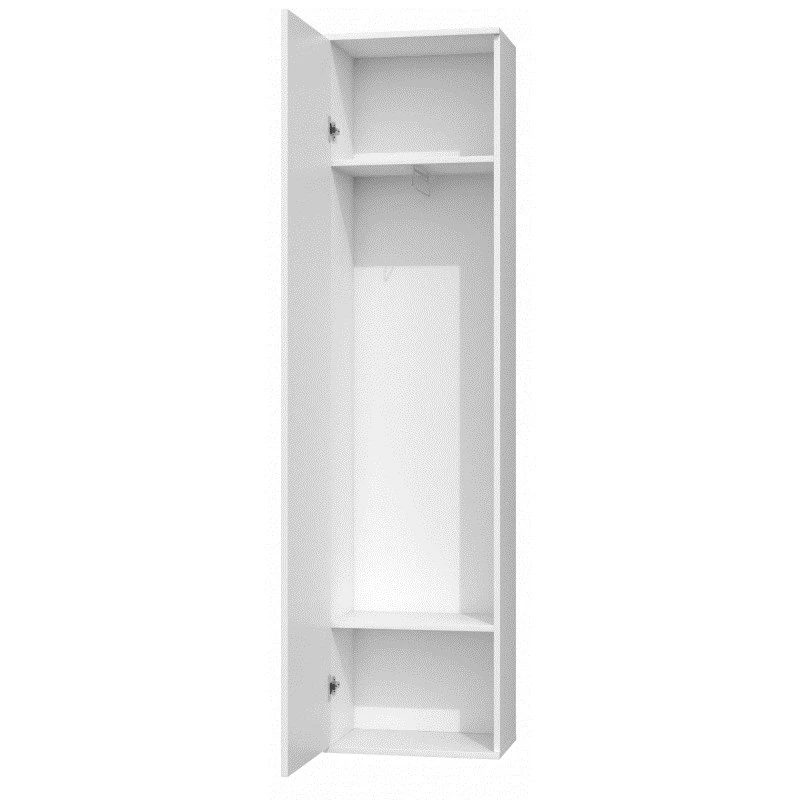 Top E Shop DUO SZAFKA BIEL armario de dormitorio, 2 estantes, 1 puerta, blanco