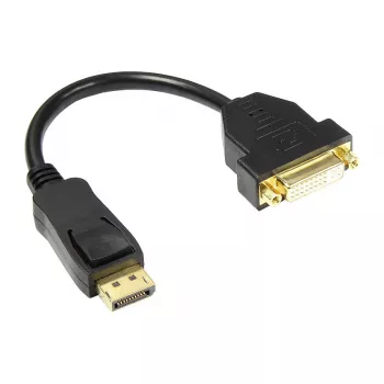 Good Connections cable adaptador DisplayPort 1.2 conector macho a conector hembra DVI-I 24+5 - negro - 0,2 m