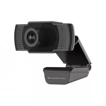 Conceptronic AMDIS Webcam Full HD 1080P con micrófono, 2 MP, 1920 x 1080 píxeles, Full HD, 30 fps, H.264, M-JPEG, YUV, 90°