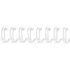 Fellowes - Alambre de encuadernación - 10 mm - 297 mm - 34 anillas - A4 (210 x 297 mm) - 80 hojas - blanco - 100 uds. (53262)