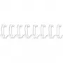 Fellowes - Alambre de encuadernación - 10 mm - 297 mm - 34 anillas - A4 (210 x 297 mm) - 80 hojas - blanco - 100 uds. (53262)