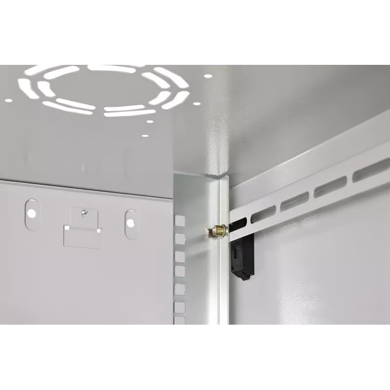 Rack de montaje en pared DIGITUS Dynamic-N 12U 600x600 mm IP20, cerradura con llave, gestión de cables, sin montar