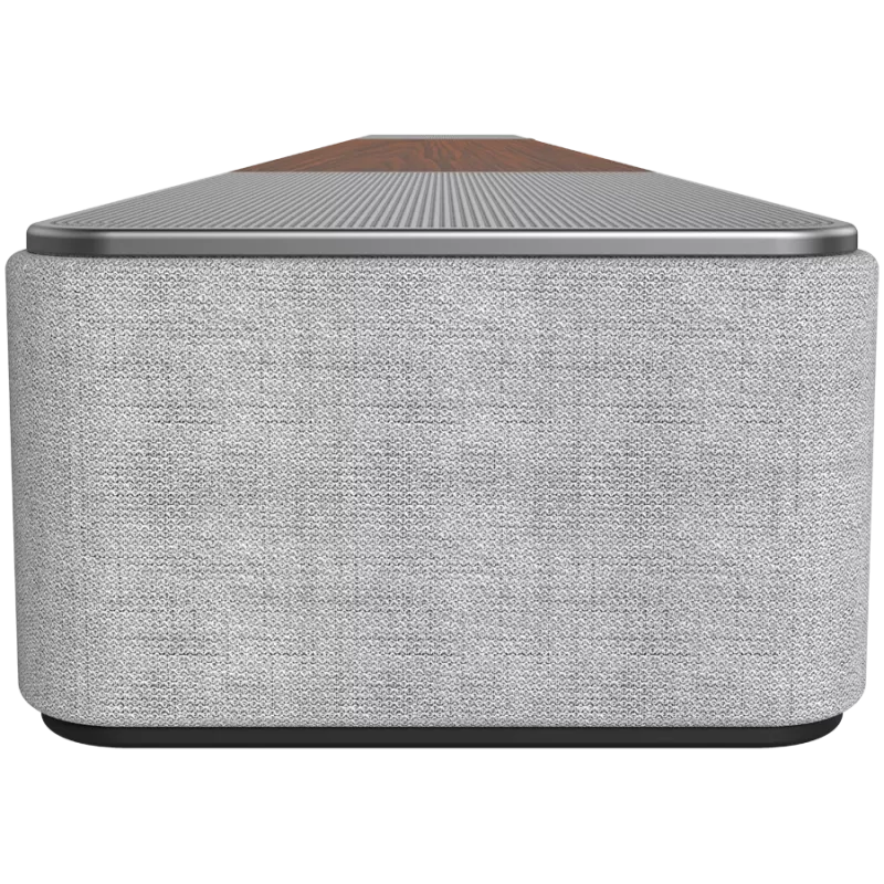 Barra de sonido KLIPSCH 1073541 — 3.1.2 canales, 100 W RMS, subwoofer integrado, gris/nogal