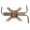 Disipador Inter-Tech IP-3, cobre, plateado, 165x100x12 mm
