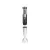 LAFE BlendMix BRK-003A set de batidora de mano, 800 W, 2 velocidades, turbo, cuchilla de acero inoxidable, vaso de 0,6 l, negro/plateado