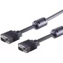 Cable de monitor ShiverPeaks S-VGA 78056-0.2, 2 × 15 pines apantallado, 0,2 m