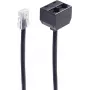 Cable de teléfono ShiverPeaks BS71233-8 0,1 m negro
