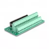 DeLOCK D-Sub de 37 pines conector hembra a regleta de bornes para carril DIN ancho 51 mm fondo 116 mm alto 30 mm