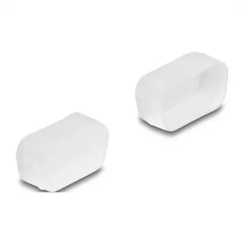 DELOCK Tapa antipolvo para D-Sub 9 D-Sub 15 VGA conector macho 2 uds. transparente