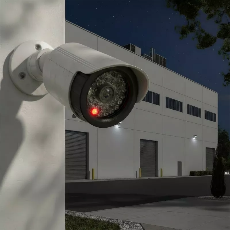 Cámara domo falsa con LED IR, CEE IR1800 W — simulacro de vigilancia no funcional