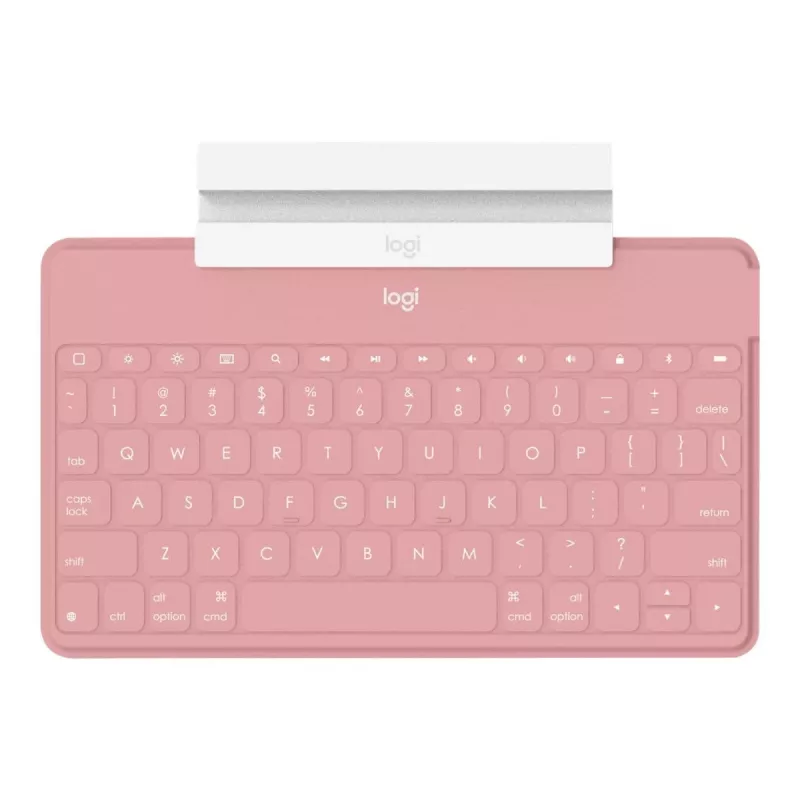 Logitech Keys-To-Go - Teclado - Bluetooth - QWERTY - español - Blush Pink - para Apple iPad/iPhone/TV