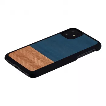Funda para smartphone man and wood para iPhone 11 — funda protectora en denim negro