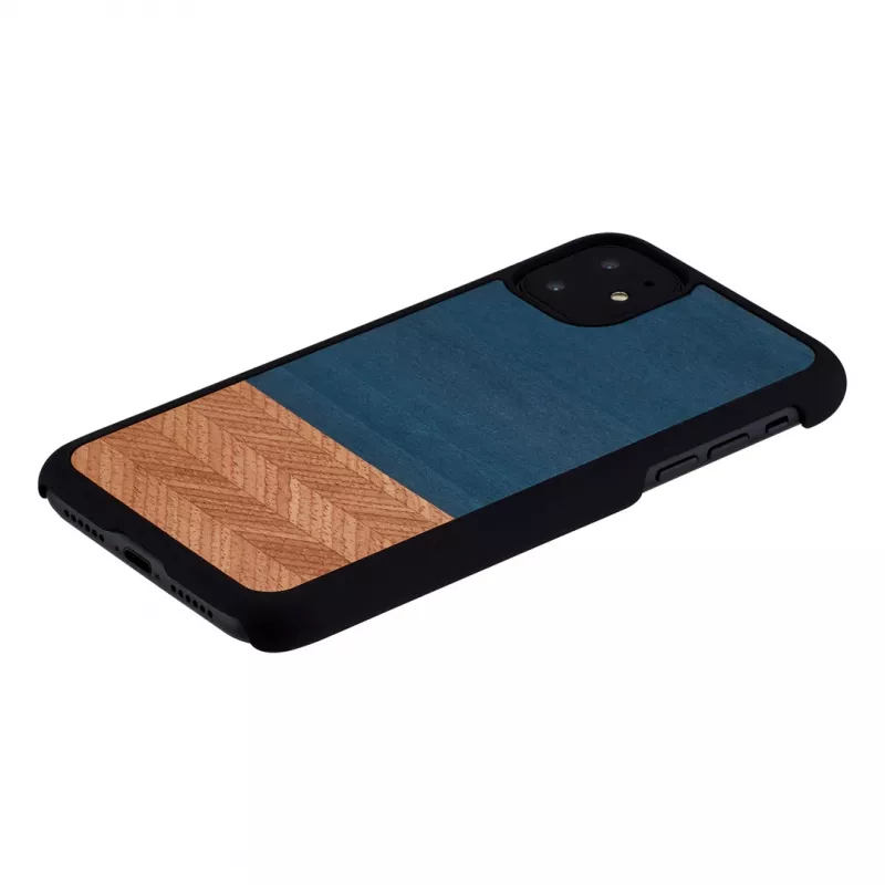 Funda para smartphone man and wood para iPhone 11 — funda protectora en denim negro