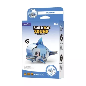 MierEdu Build and Listen Puzzle 3D - Delfín