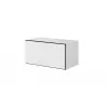 Conjunto de muebles de salón Cama ROCO 15 (RO4+2xRO3+2xRO6) blanco/negro/blanco