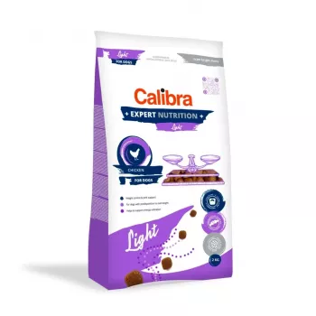 Pienso seco para perros Calibra Expert Nutrition Light 2 kg – bajo en calorías, pollo, alimento completo, 23% proteína, 10% grasa