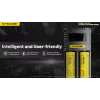 Cargador de baterías Nitecore Ci12 cargador USB universal para Li‑Ion, NiCd, NiMH, entrada 3A 5/9/12V, carcasa de plástico