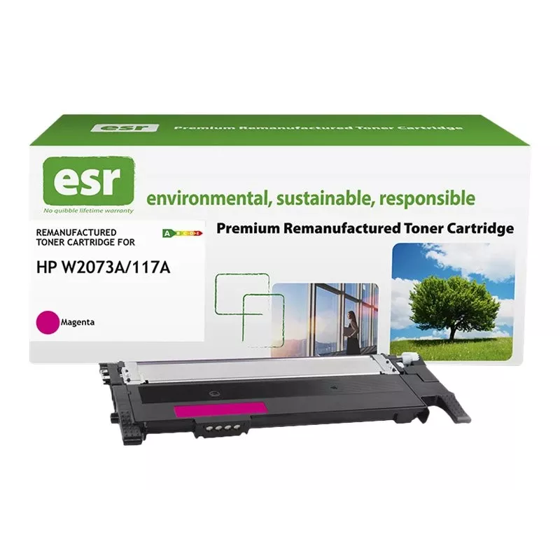 Cartucho de tóner ESR compatible con HP W2073A Magenta remanufacturado 1.000 páginas