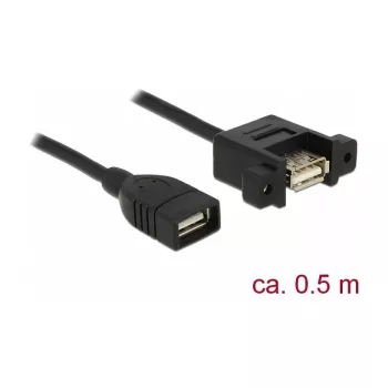 Cable USB DeLOCK 85459 USB 2.0 0,5 m negro