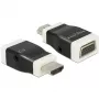 Adaptador de cable DeLOCK 65586 HDMI-A a VGA negro blanco