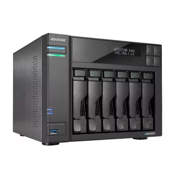 Asustor LOCKERSTOR 6 NAS Sobremesa Intel® Celeron® N5105 8 GB DDR4 HDD ADM negro