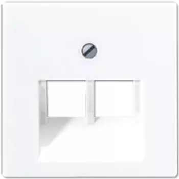 Tapa de placa de pared para interruptor JUNG A 569-2 BFPLUA WW blanco termoplástico