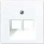 Tapa de placa de pared para interruptor JUNG A 569-2 BFPLUA WW blanco termoplástico