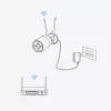 Reolink W430 - Cámara exterior 4K, Wi-Fi 6 de nueva generación, zoom óptico 5x, detección de personas/vehículos/animales, visión nocturna en color