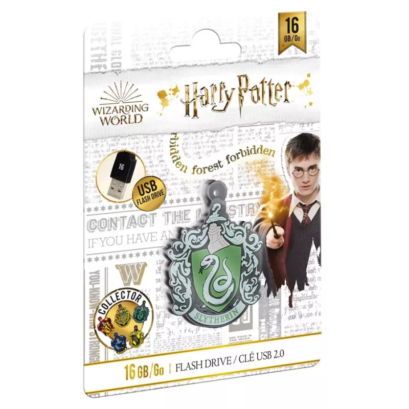 Memoria USB Emtec Harry Potter Collector Slytherin 16 GB USB Type-A 2.0 negra