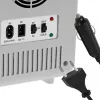 Mininevera Adler AD 8084G — compacta gris 12V/230V, capacidad 4 L, portátil, puerta con bisagra a la derecha