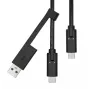 Cable USB-A a USB-C ProXtend USBCWA-001 1 m, negro, 0,06 kg