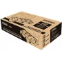 Fogón de gas PROMIS KG300C, 3 quemadores, mandos giratorios manuales, cubeta negra, 580×310×110 mm
