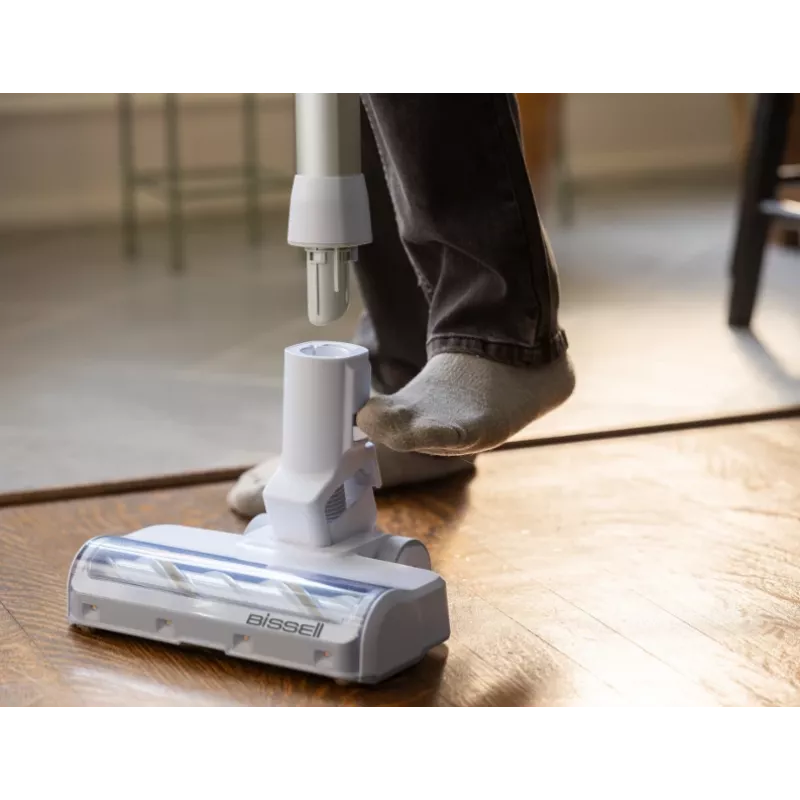 Aspirador vertical Bissell | PowerClean | Batería | 200 W | Duración (máx.) 40 min | Blanco cálido/Gris/Plata brillante