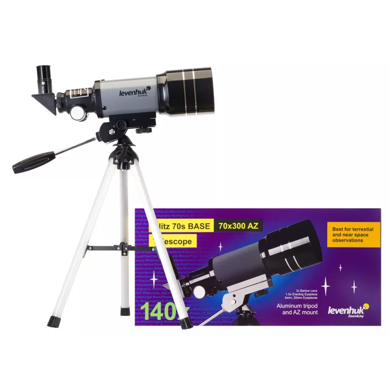 Levenhuk Blitz 70s Base Refractor 140x gris