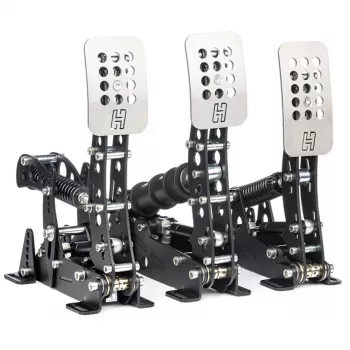 Juego de 3 pedales Heusinkveld Ultimate+ negro — juego de pedales direct-drive para sim racing, 3 pedales