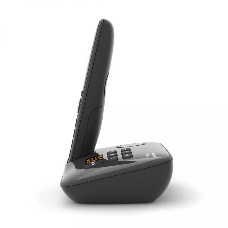 Teléfono analógico/DECT Gigaset AS690A identificador de llamadas negro