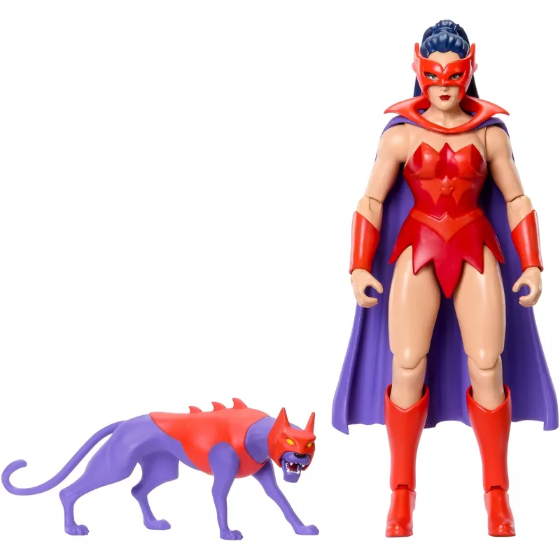 Figura de acción MATTEL MotU Origins Catra 5,5 pulgadas — figura articulada de colección