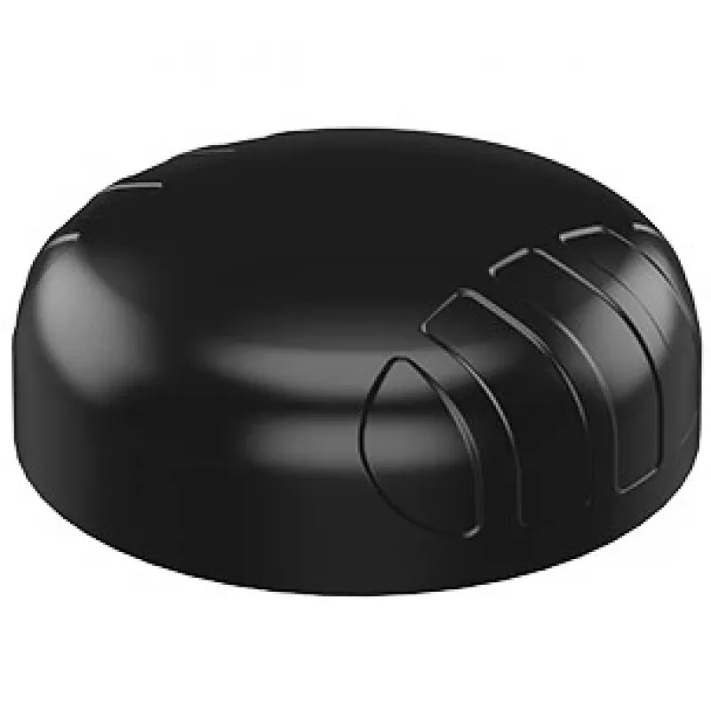 Poynting A-PUCK-0007-V2-01 antena omnidireccional tipo puck para vehículos, 0,617–6 GHz, 6,5 dBi, Wi-Fi, SMA (macho) con adaptador RP-SMA, negra