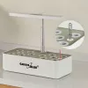 Sistema inteligente de cultivo de plantas de interior GreenBlue, maceta SMART, capacidad 4L, para 12 plantas, LEDs de espectro completo, GB133