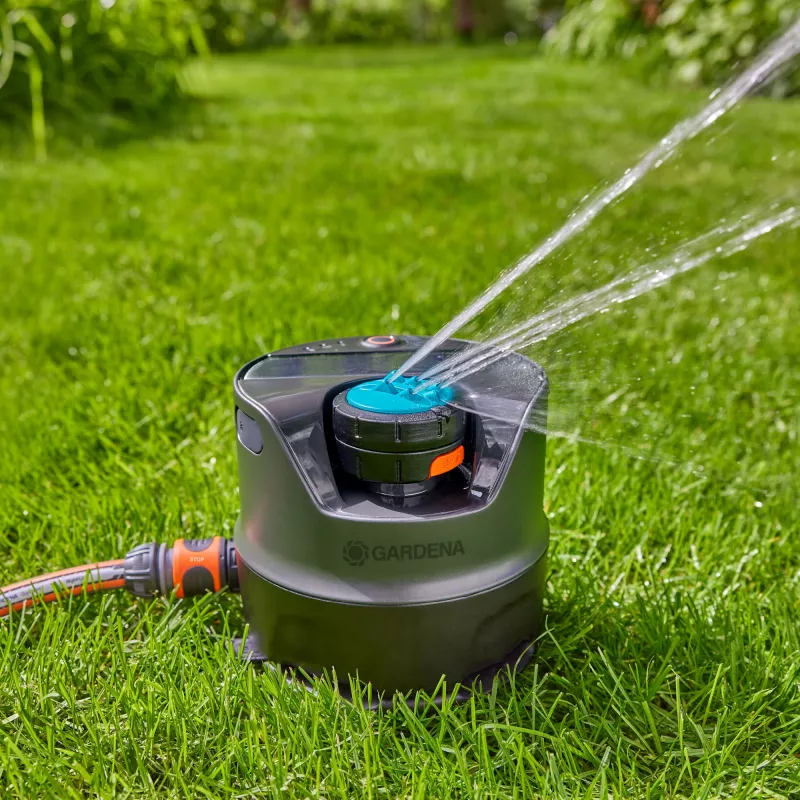 Aspersor circular Gardena AquaPrecise Negro Azul Gris 1 ud.