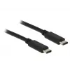 Cable USB Type-C DeLOCK Type-C 2.0 1m negro