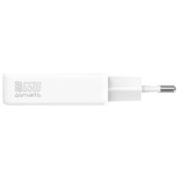 Cargador PDPlug Dual 65W GaN 2xUSB-C blanco