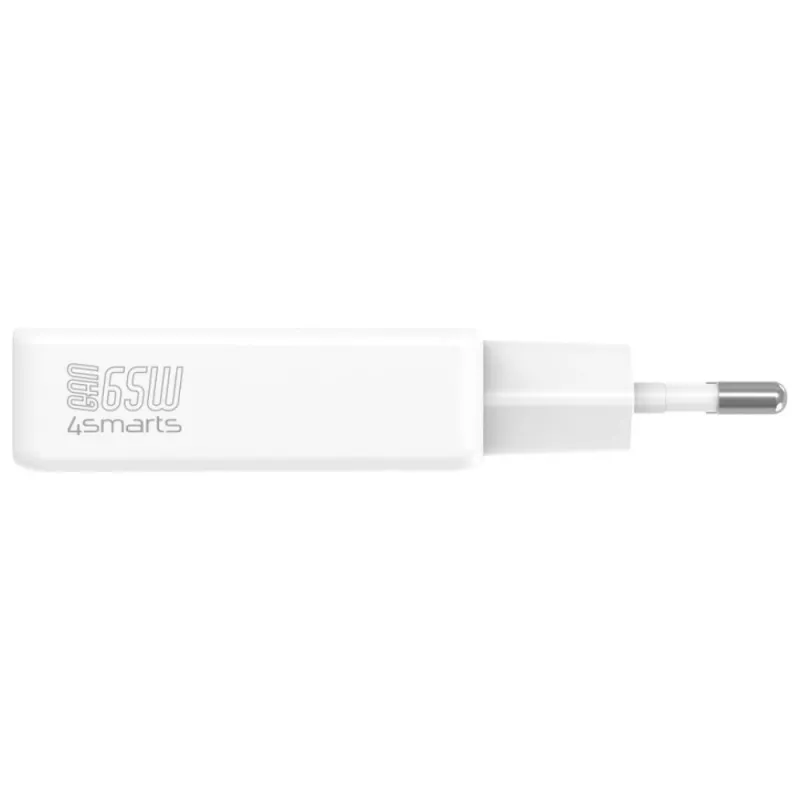 Cargador PDPlug Dual 65W GaN 2xUSB-C blanco