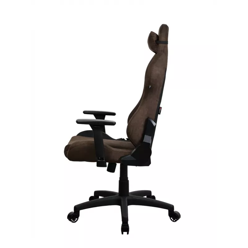 Silla gaming Arozzi Torretta SuperSoft – ergonómica marrón, diseño de soporte
