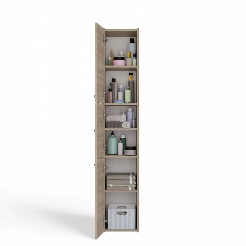 Armario de almacenamiento de baño Topeshop S33 SONOMA roble