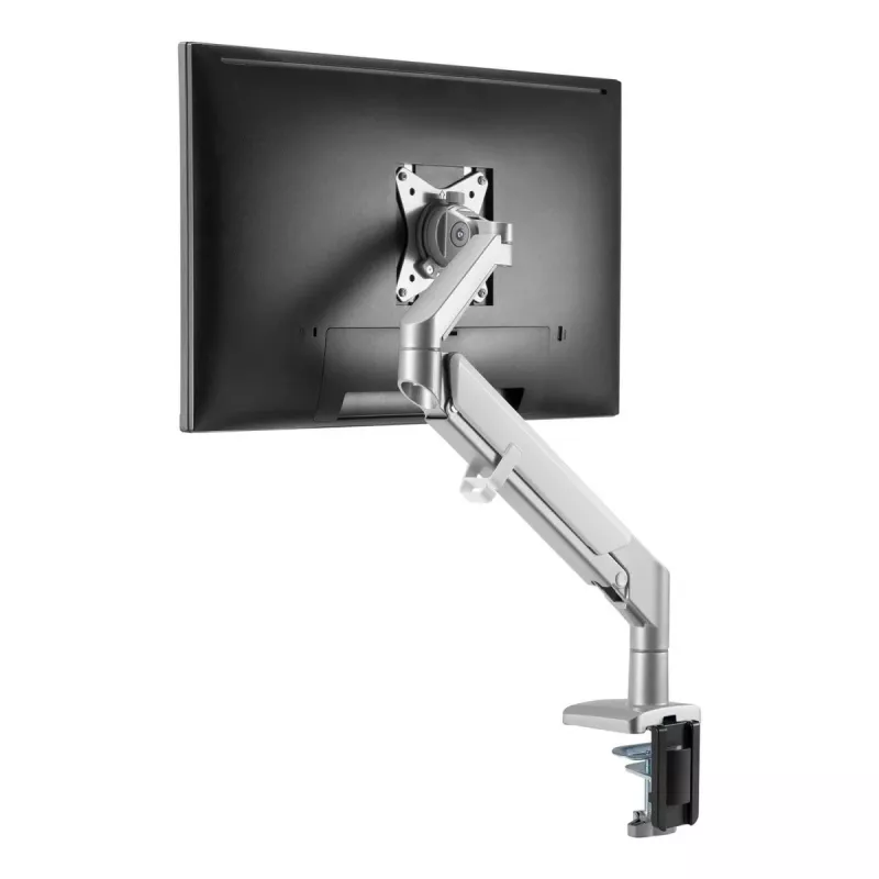 Soporte para monitor Ergo Office ER-405G montaje en escritorio giratorio inclinable orientable 13–32 pulgadas VESA universal
