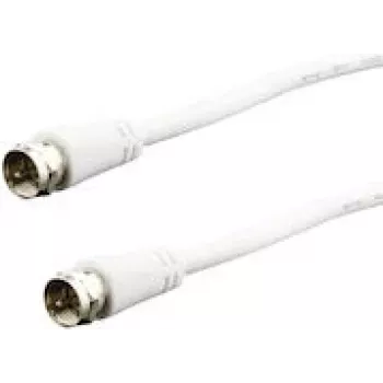 Cable coaxial e p FA 15 LOSE 1,5 m, conector macho F a conector macho F, blanco