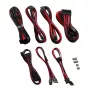 CableMod C-Series PRO RM kit de cables de fuente de alimentación Black Label CM‑PCSR‑16P3KIT‑NKKR‑R — cables modulares de PSU con funda negro-rojo